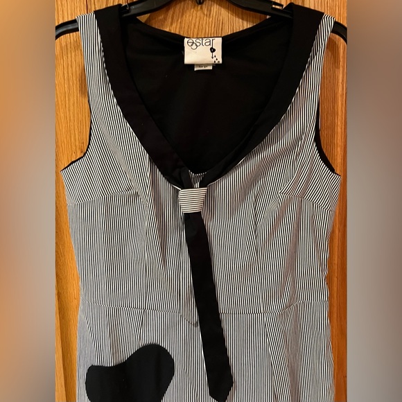 E.C. Star Bon Voyage Nautical Sailor‎ Pinup Girl Rockabilly Retro Dress Sz Large - Picture 2 of 10